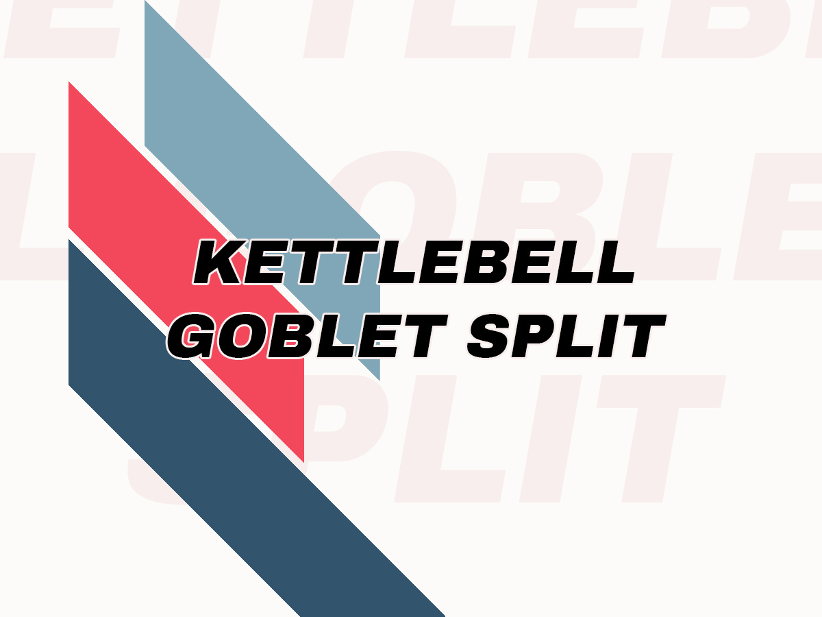 Cómo Hacer El Ejercicio Kettlebell Goblet Split Squats Left